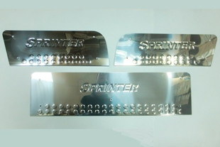 Накладки на пороги стальные Omsa Line Mercedes-Benz Sprinter W906 2006-2015 > TUNINGLeader.ru