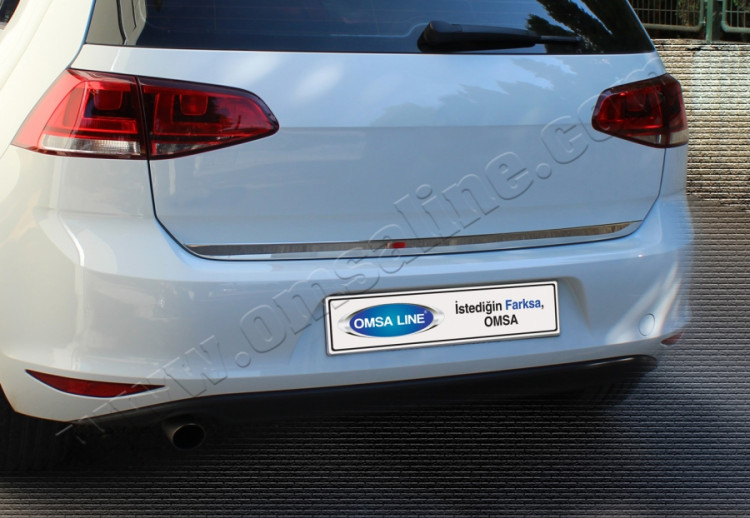 Стальная накладка на кромку багажника Omsa Line Volkswagen Golf HB 2013-2016 Стальная накладка на кромку багажника Omsa Line → 7515053 :: TUNING`Leader /img4