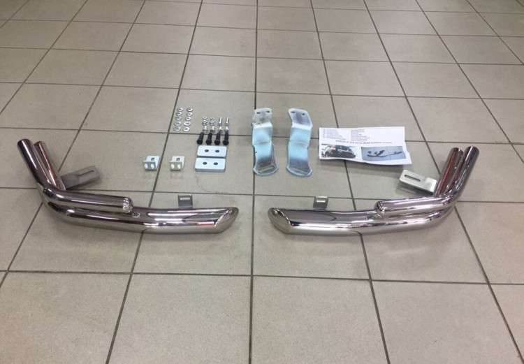 Защита заднего бампера углы двойные (d 76/48) Tamsan Toyota Land Cruiser Prado 150 FL 2017-2023 Защита заднего бампера углы двойные (d 76/48) Tamsan → TRG05DD7642UM.00.93 :: TUNING`Leader /img1