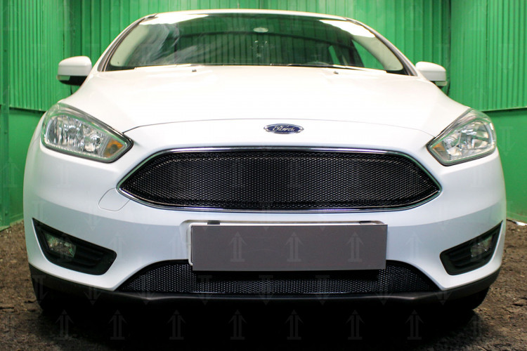 Сетка защитная в бампер Premium черный Strelka Ford Focus III HB FL 2014- Сетка защитная в бампер Premium черный Strelka → FFOCIII14.PREMIUM :: TUNING`Leader /img2