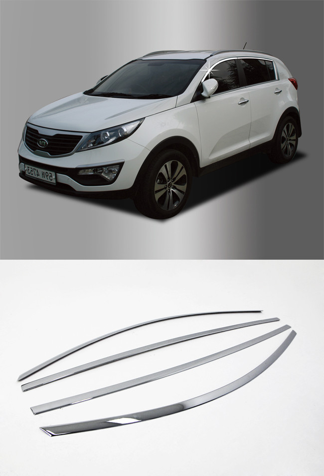 Стальные молдинги на окна дверей (верх) Omsa Line KIA Sportage 2010-2013, KIA Sportage FL 2014-2015 Стальные молдинги на окна дверей (верх) Omsa Line → 4016146 ` :: TUNING`Leader /img1