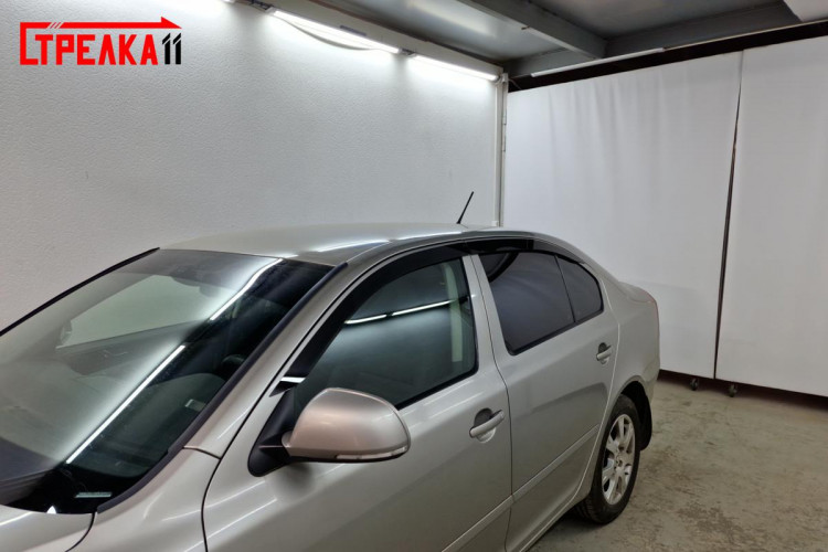 Дефлекторы на окна тонированные 2D Strelka Skoda Octavia 2005-2008, Skoda Octavia FL 2008-2013 Дефлекторы на окна тонированные 2D Strelka → 2D104-4.S11 :: TUNING`Leader /img3