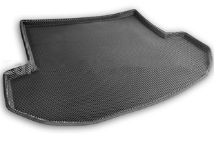 Коврик в багажник EVA (ЕВА) черный 3D Euromat (5 мест) Hyundai Santa Fe 2012-2015, Hyundai Santa Fe FL 2015-2018 > TUNINGLeader.ru