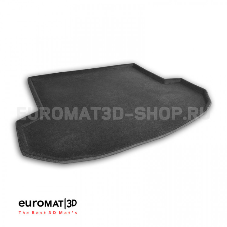 Коврик в багажник текстильный черный 3D Euromat (5 мест) Hyundai Santa Fe 2012-2015, Hyundai Santa Fe FL 2015-2018 Коврик в багажник текстильный черный 3D Euromat (5 мест) → EMT3D-002723 :: TUNING`Leader /img1