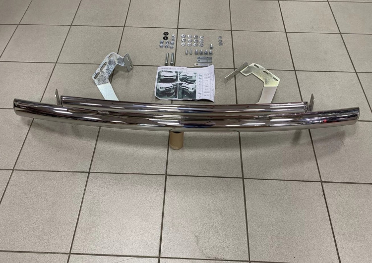 Защита стальная переднего бампера двойная (d 70/42) Tamsan Volkswagen Caravelle (T4) 1994-2003, Volkswagen Multivan (T4) 1994-2003, Volkswagen Transporter (T4) 1994-2003 Защита стальная переднего бампера двойная (d 70/42) Tamsan → TCG7042VLW.54.87 :: TUNING`Leader /img1