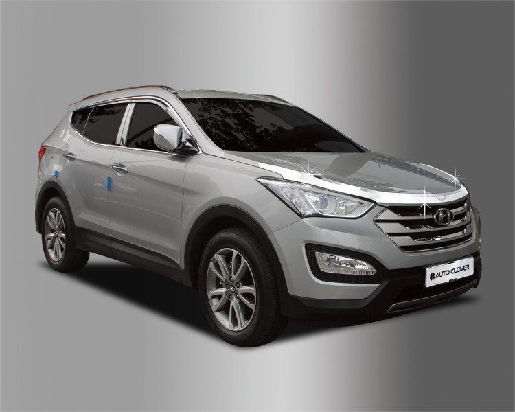 Дефлектор на капот хромированный Autoclover (вариант 2) → D502 :: TUNING`Leader /img2