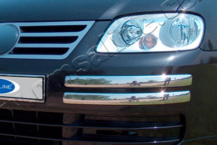 Стальные накладки на передний бампер Omsa Line 7520082 `: Volkswagen Caddy III 2004-2009 > TUNING`Leader Стальные накладки на передний бампер Omsa Line Volkswagen Caddy III 2004-2009 > TUNINGLeader.ru